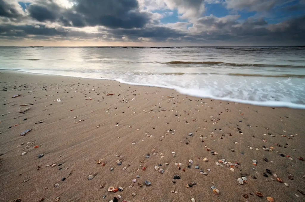 cloudy day on north sea coast